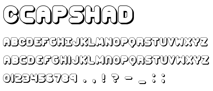 Ccapshad font