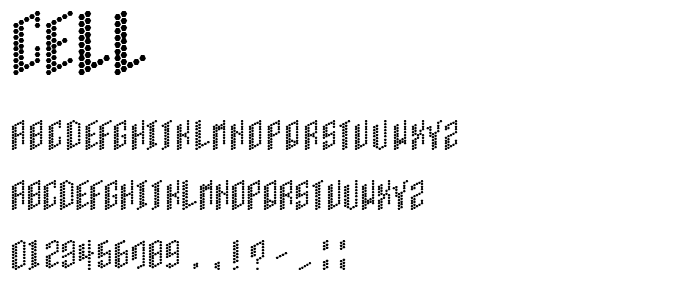 Cell font