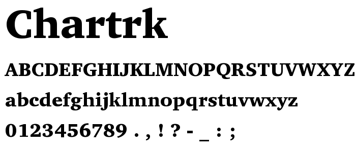 Chartrk font
