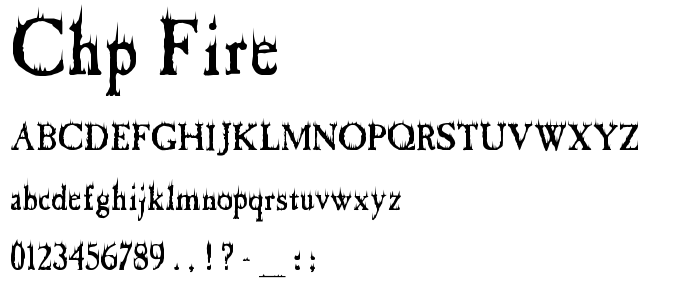 Chp_Fire font