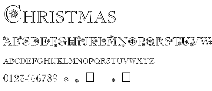 Christmas font