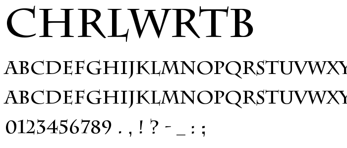 Chrlwrtb font