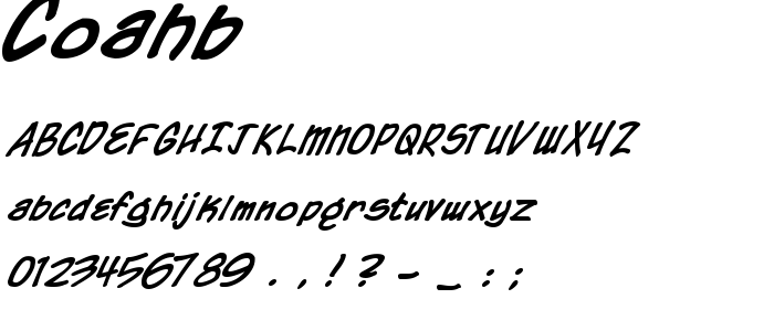 Coahb font