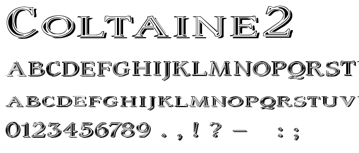 Coltaine2 font