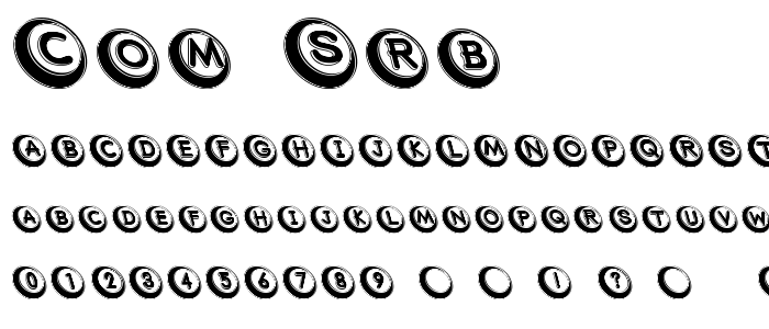 Com_Srb font
