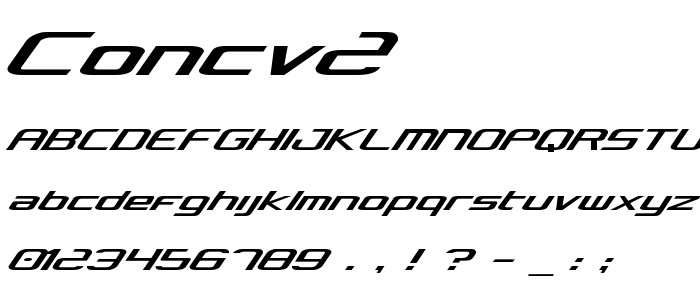 Concv2 font