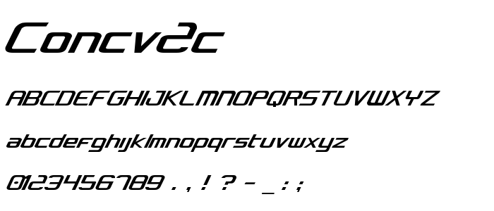Concv2c font