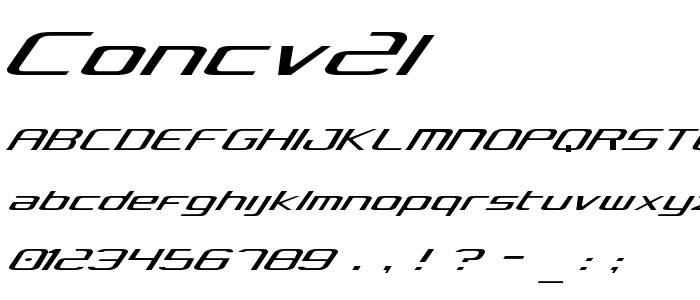 Concv2l font