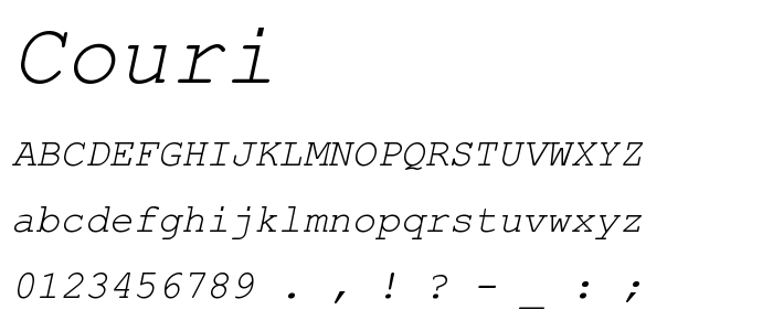 Couri font