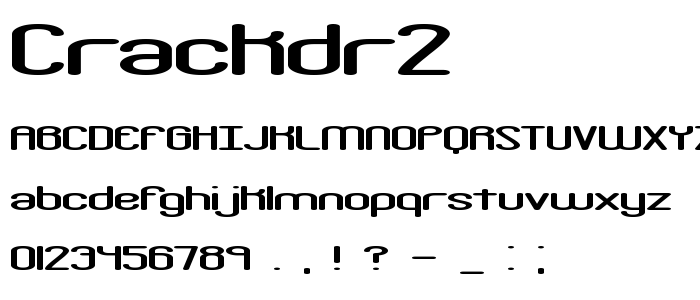 Crackdr2 font