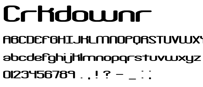 Crkdownr font