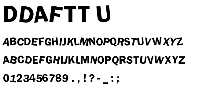 Ddaftt_U font