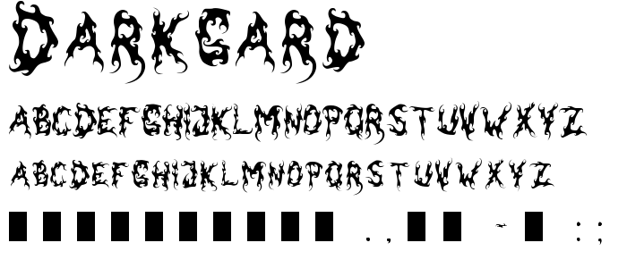 Darkgard font
