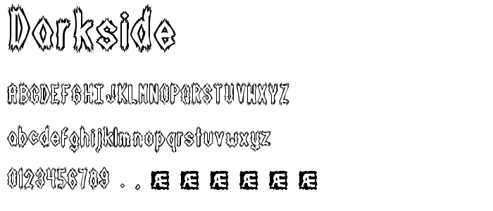 Darkside font