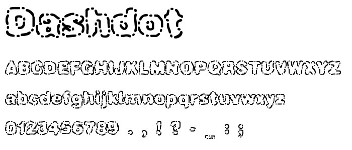 Dashdot font