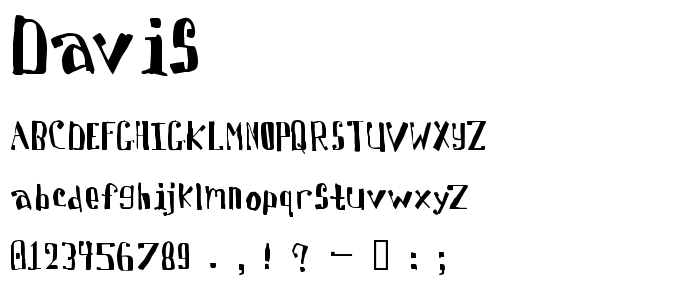 Davis font