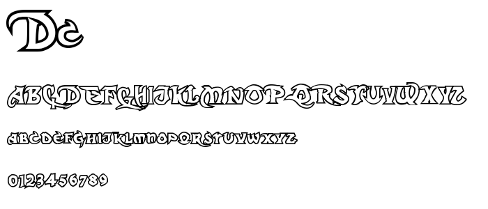 Dc_O font
