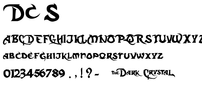 Dc_S font