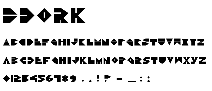 Ddork font