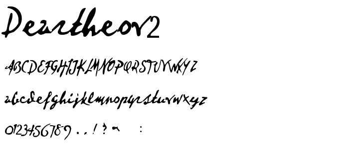 Deartheov2 font