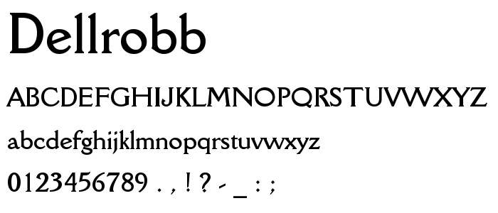 Dellrobb font