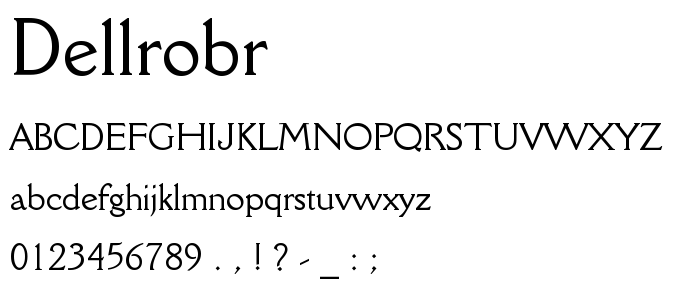 Dellrobr font