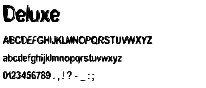 Deluxe font