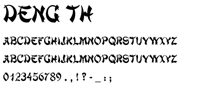 Deng_Th font