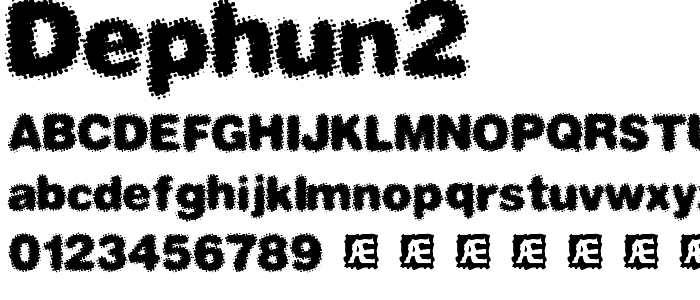 Dephun2 font