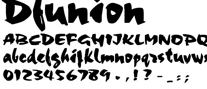 Dfunion font