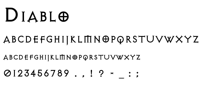 Diablo font