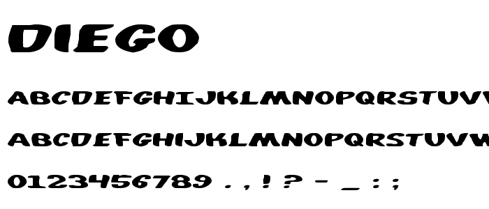 Diego font