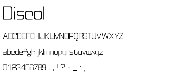 Discol font