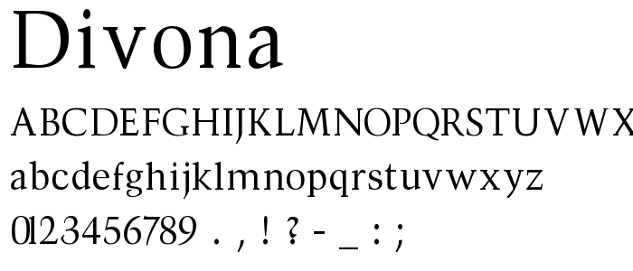 Divona font