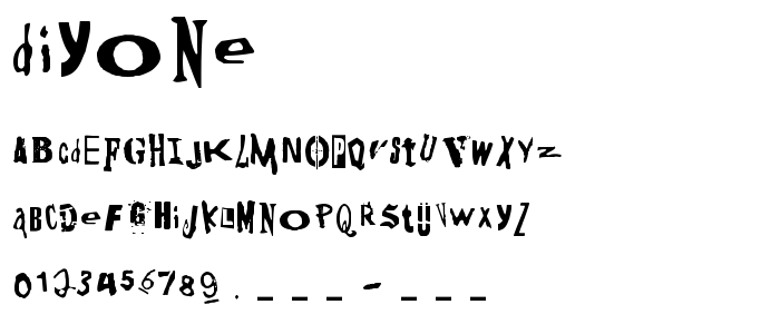 Diyone font