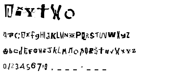 Diytwo font