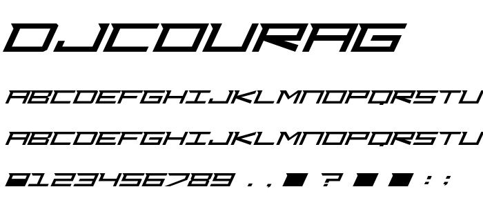 Djcourag font