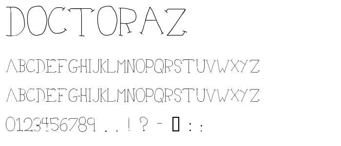 Doctoraz font