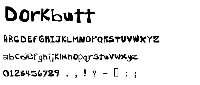 Dorkbutt font