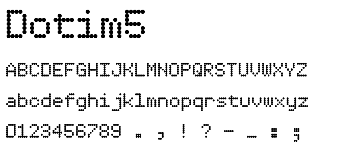 Dotim5 font