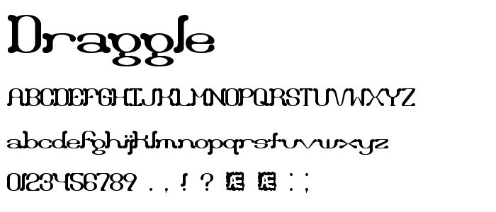 Draggle font