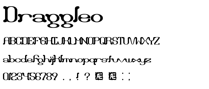 Draggleo font