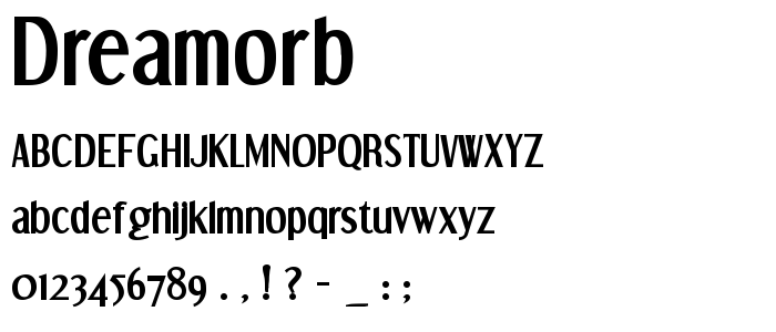 Dreamorb font