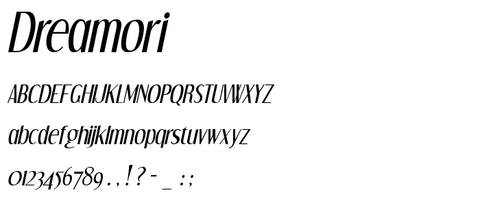 Dreamori font