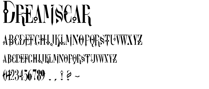 Dreamscar font