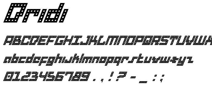 Dridi font