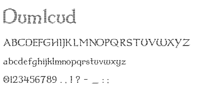 Dum1cud font