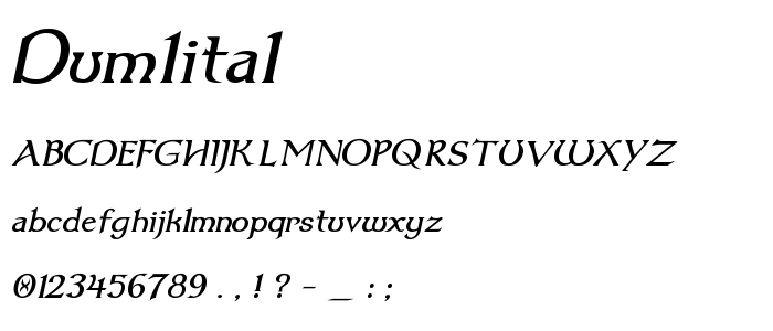 Dum1ital font