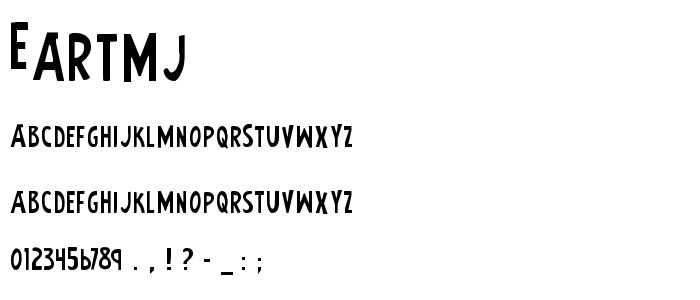 Eartmj font