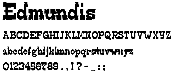 Edmundis font